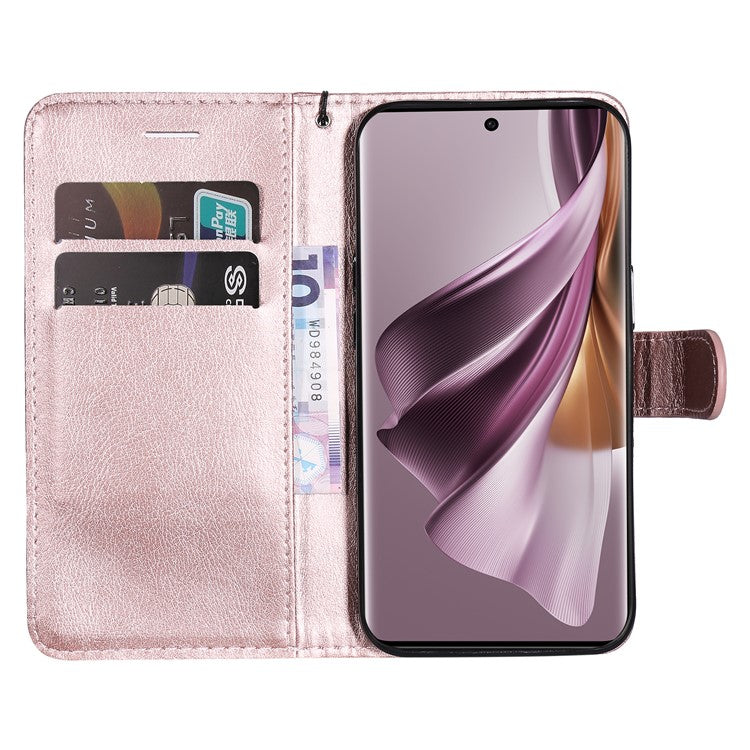 KT Leather Series-2 For Oppo Reno10 5G (Global) / Reno10 Pro 5G (Global) PU Leather Wallet Phone Case Stand Cover - Rose Gold