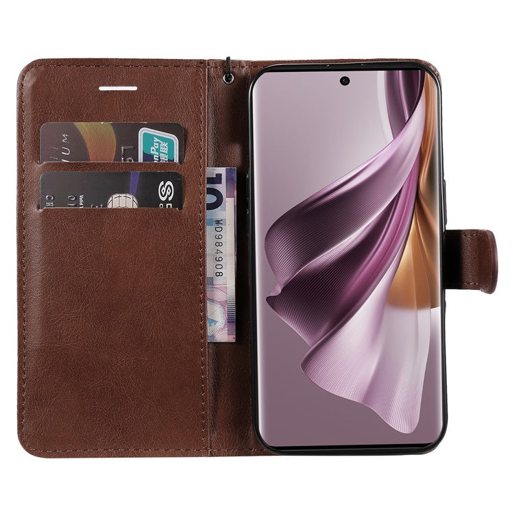KT Leather Series-2 For Oppo Reno10 5G (Global) / Reno10 Pro 5G (Global) PU Leather Wallet Phone Case Stand Cover - Brown