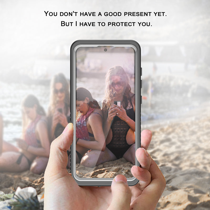 FS Series For Samsung Galaxy S20 5G IPX8 Waterproof Case Full Body Shockproof Clear Phone Cover