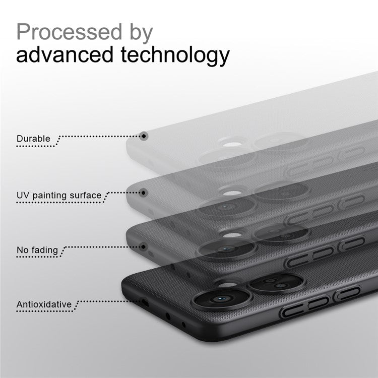 NILLKIN Frosted Shield for OnePlus Nord CE3 5G / Oppo K11 5G Hard PC Phone Case Dustproof Matte Back Cover - White