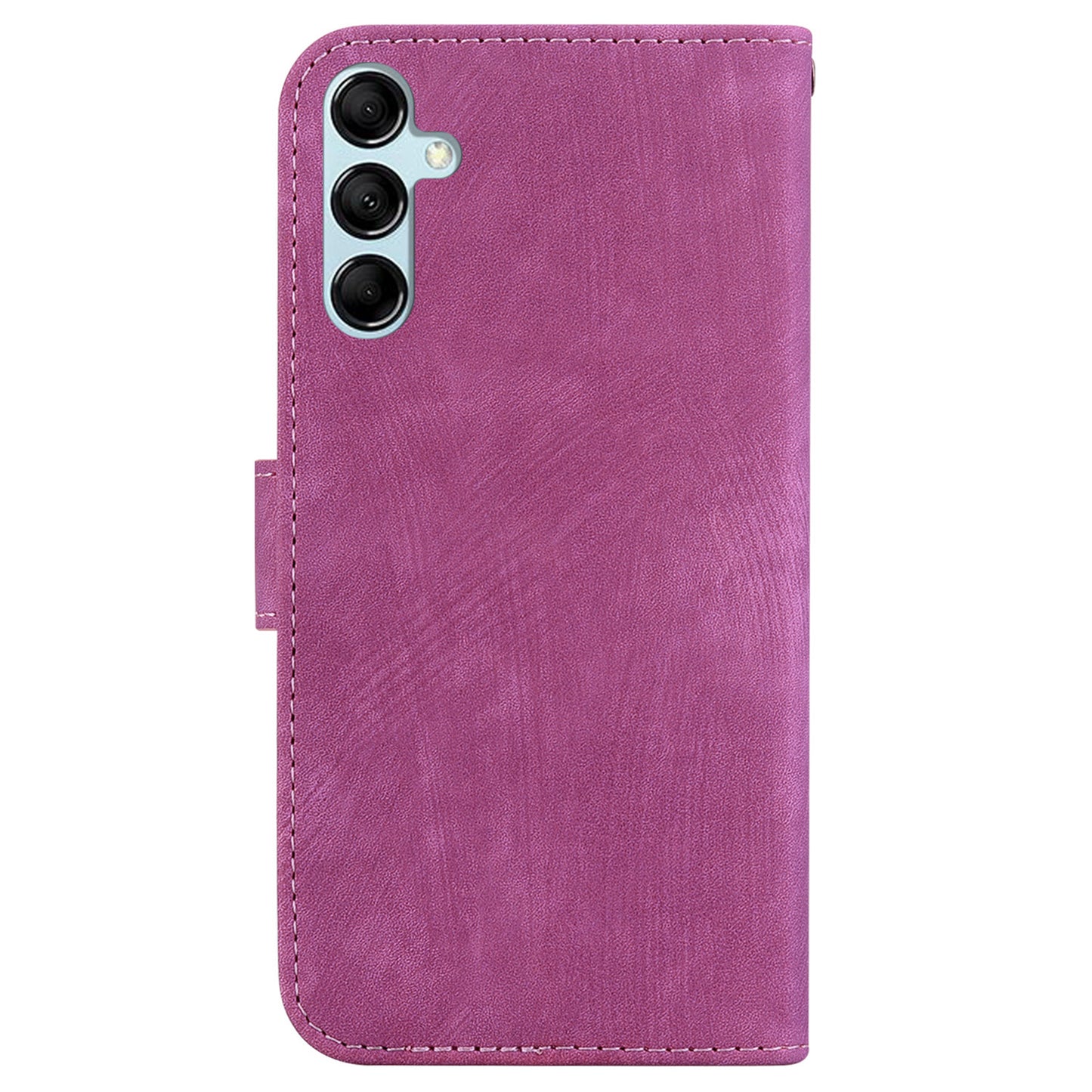 For Samsung Galaxy M34 5G / F34 5G Wallet Stand Leather Case Cute Tiger Imprint Phone Cover - Rose