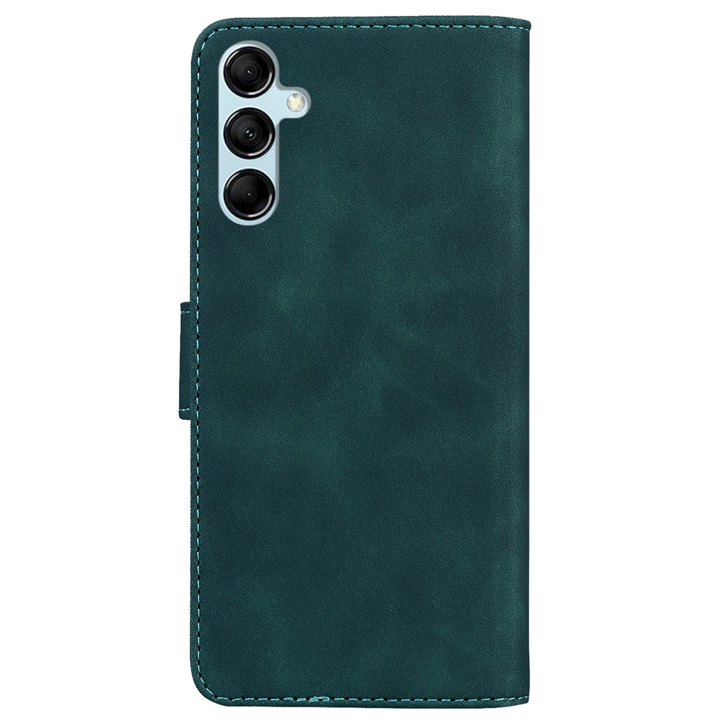 Stand Shell for Samsung Galaxy M34 5G / F34 5G , Flip Cover Butterfly Printing Phone Wallet PU Leather Case - Green