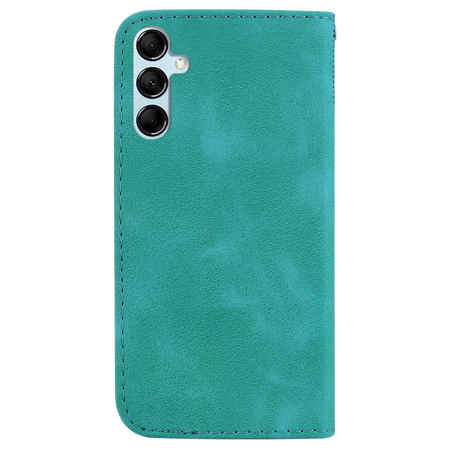 For Samsung Galaxy M34 5G / F34 5G Phone Leather Case 7-Shape Imprinted Wallet Stand Cover - Green