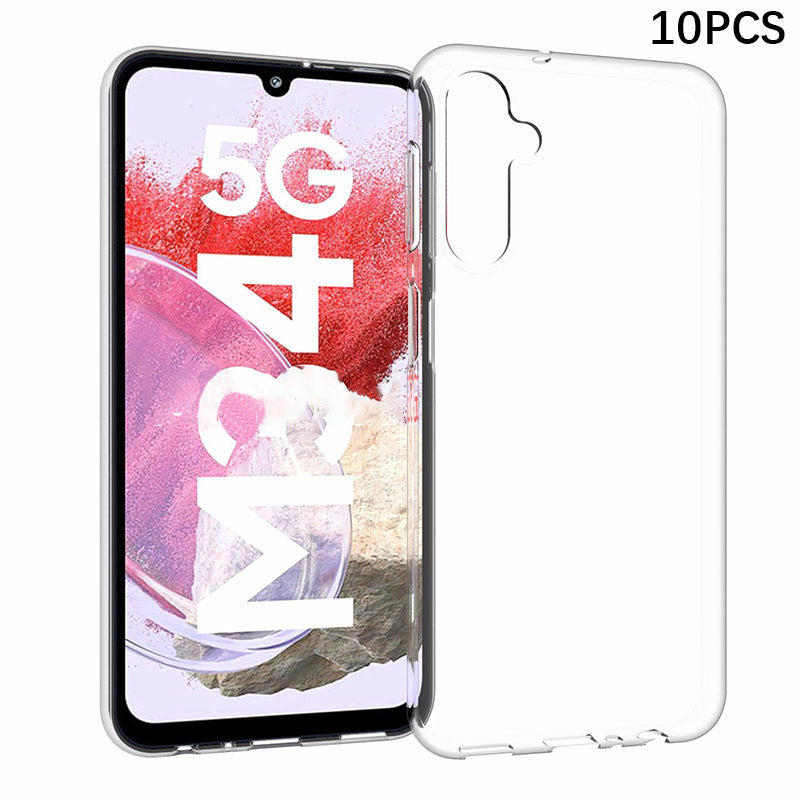 10Pcs / Pack For Samsung Galaxy M34 5G / F34 5G Inner Watermark-Free TPU Clear Cover Smartphone Case