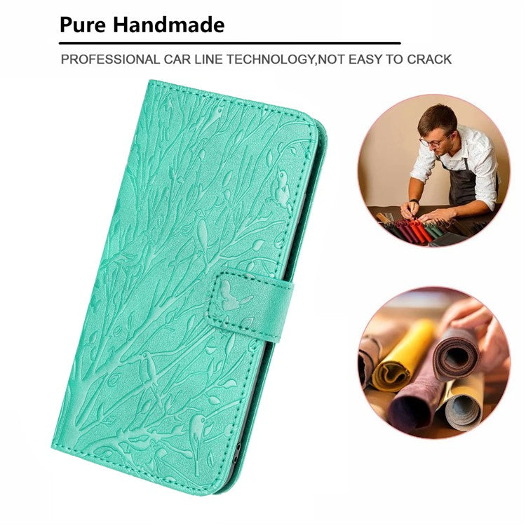 For Samsung Galaxy A32 5G / M32 5G Case Full Protection Wallet Stand Phone Cover - Green