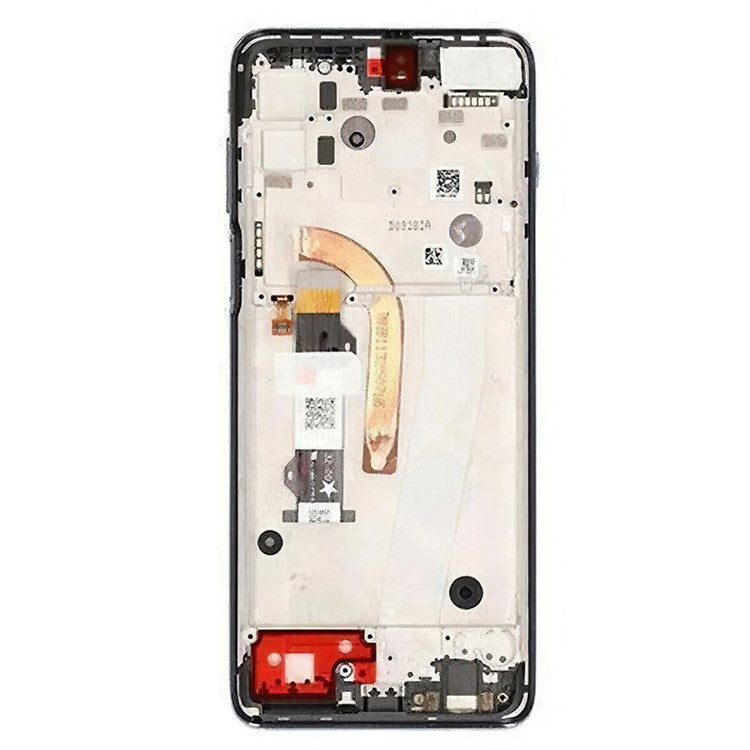 For Motorola Moto G100 Grade B LCD Screen and Digitizer Assembly + Frame Replacement Part (without Logo) - Grey