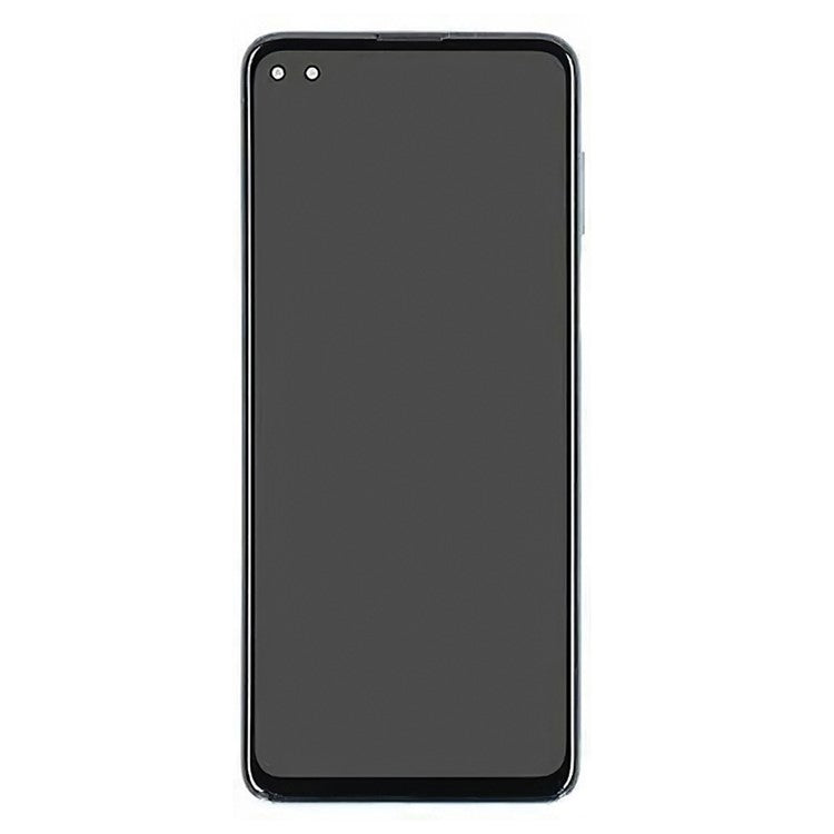 For Motorola Moto G100 Grade B LCD Screen and Digitizer Assembly + Frame Replacement Part (without Logo) - Blue