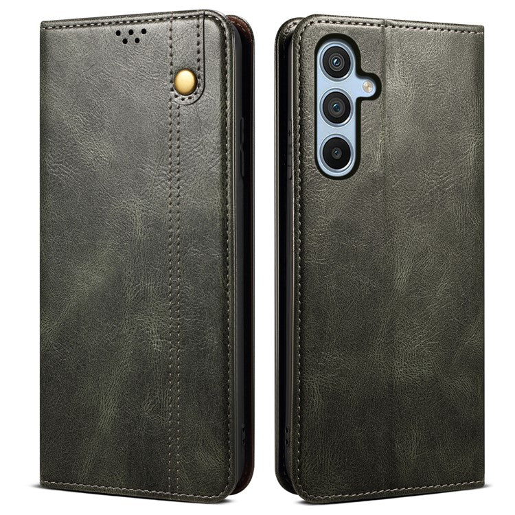 For Samsung Galaxy A05s 4G Case Mobile Phone Cover Stand Wallet TPU + PU Leather Shell - Green