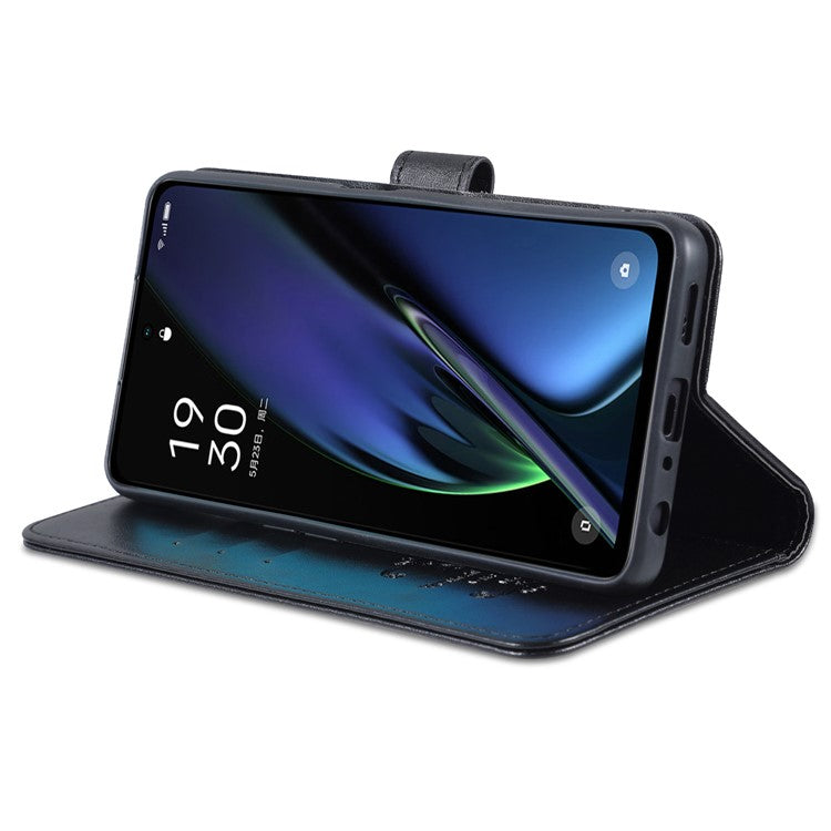 AZNS For OnePlus Nord CE3 5G / Oppo K11 5G Case Leather Wallet Protective Phone Cover - Black