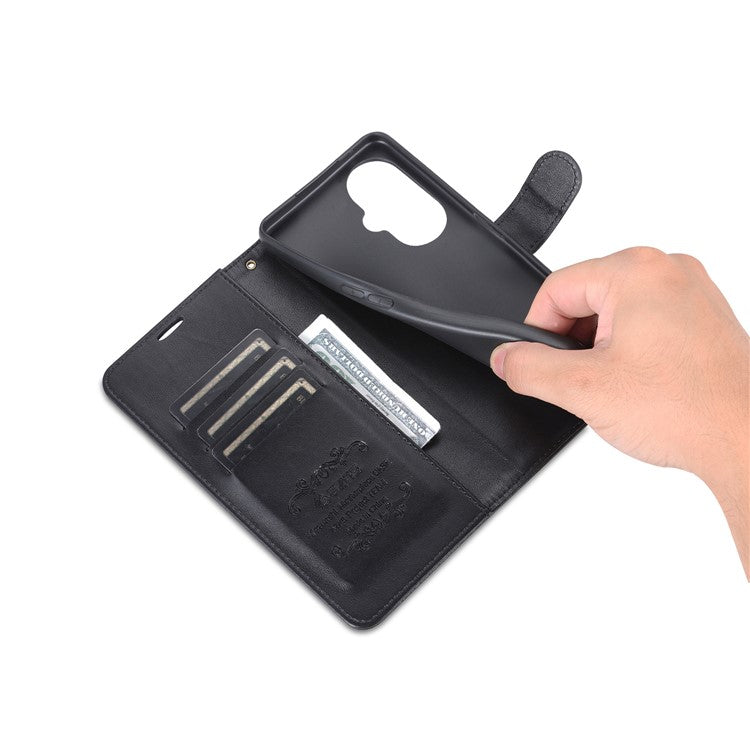 AZNS For OnePlus Nord CE3 5G / Oppo K11 5G Case Leather Wallet Protective Phone Cover - Black