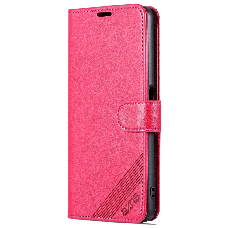 AZNS For OnePlus Nord CE3 5G / Oppo K11 5G Case Leather Wallet Protective Phone Cover - Red