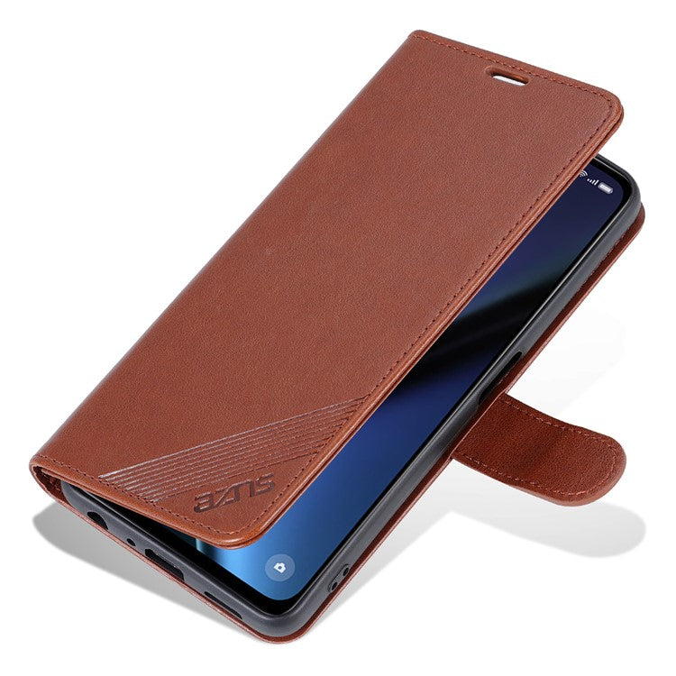 AZNS For OnePlus Nord CE3 5G / Oppo K11 5G Case Leather Wallet Protective Phone Cover - Brown