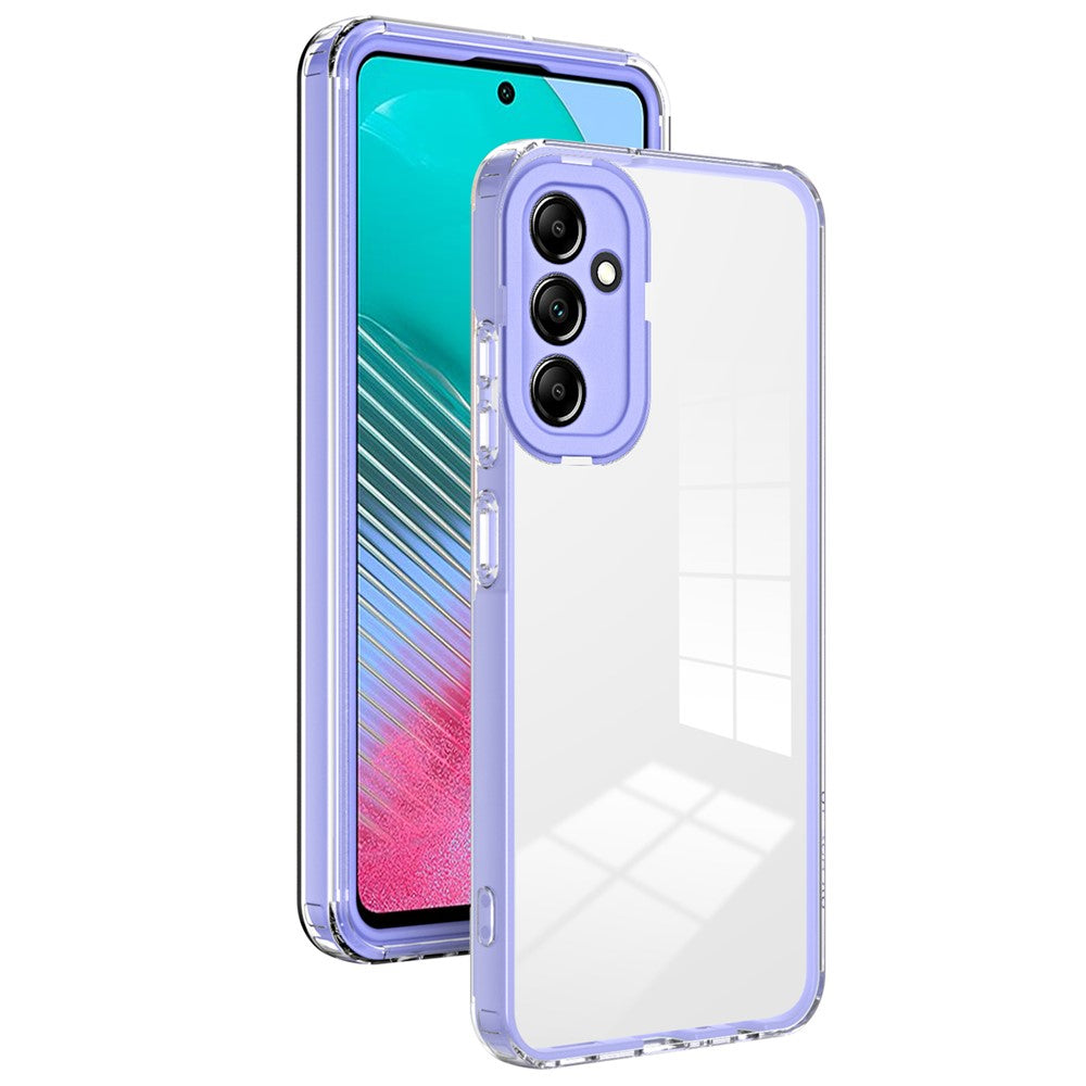 For Samsung Galaxy M54 5G / F54 5G Case TPU+PC Clear Shockproof Phone Cover - Purple