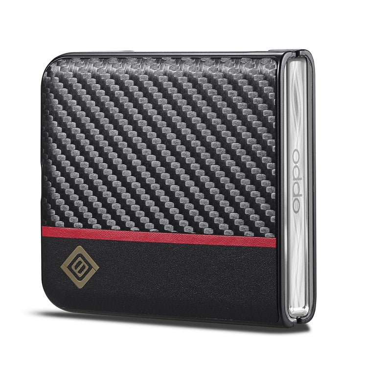 LC.IMEEKE For Oppo Find N3 Flip 5G Case Carbon Fiber Texture Back Slim Phone Cover