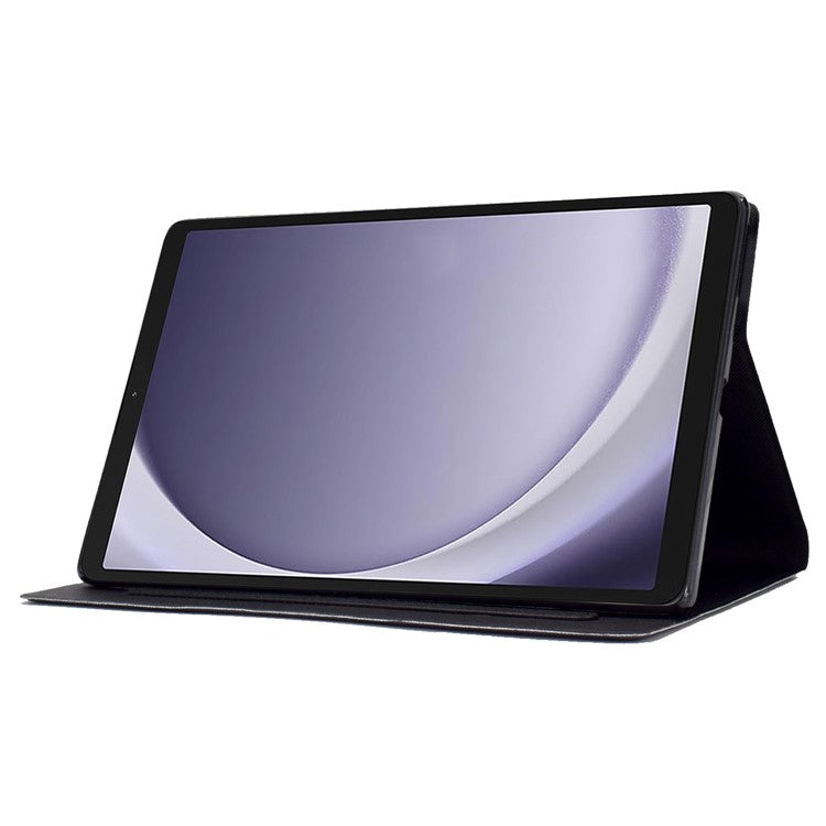 For Samsung Galaxy Tab A9+ Case PU Leather+TPU Tablet Cover with Card Slot - Retro Butterflies