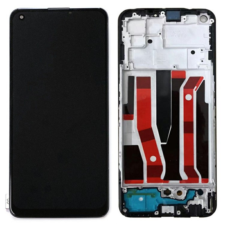 For Oppo A94 5G Grade C OLED Screen and Digitizer Assembly + Frame Repair Part (without Logo)