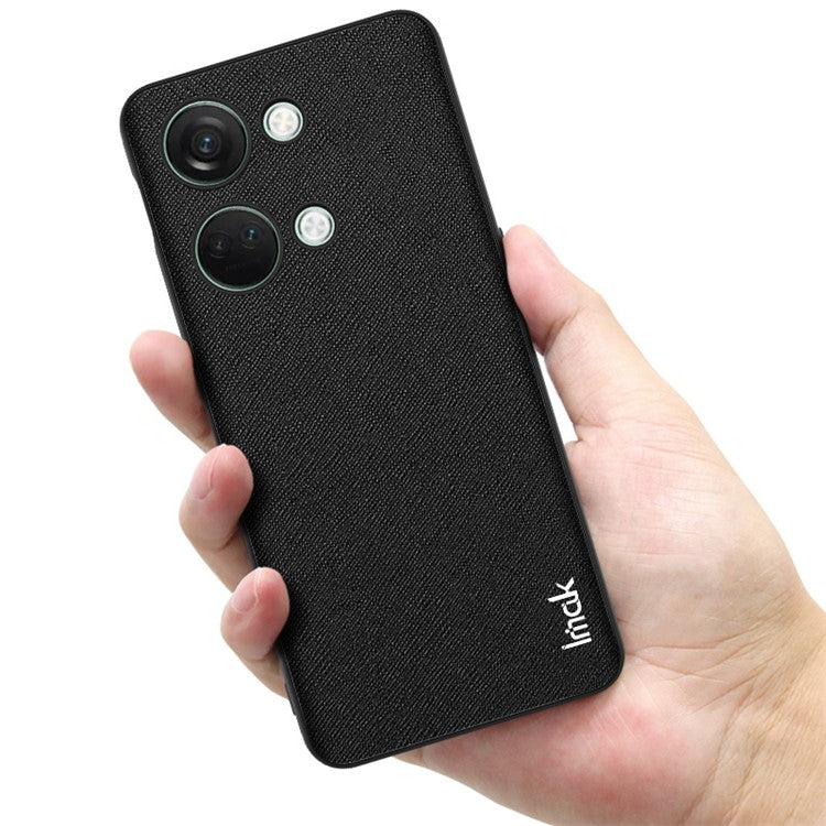 IMAK LX-5 Series for OnePlus Ace 2V / Nord 3 5G Phone Case PU Leather+PC+TPU Cover - Cross Texture