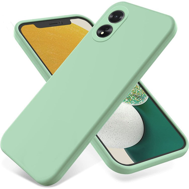 Shockproof Liquid Silicone Shell For Oppo A38 4G / A18 4G Case Mobile Phone Cover - Green