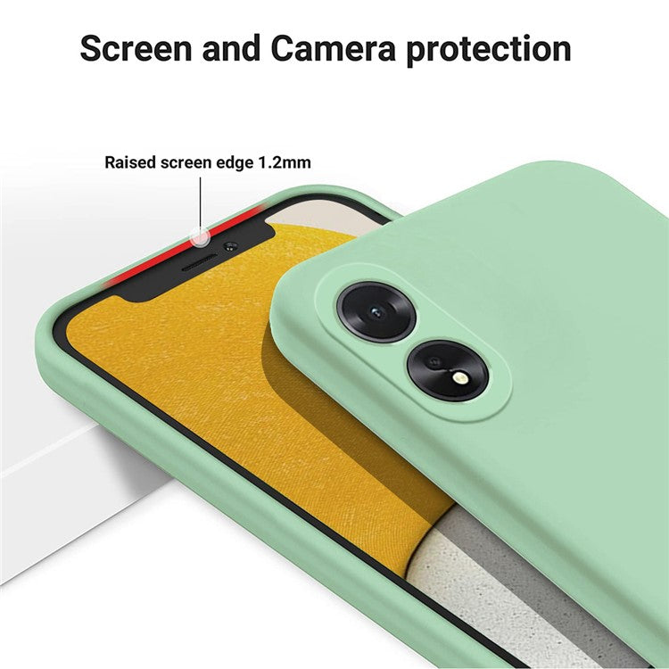 Shockproof Liquid Silicone Shell For Oppo A38 4G / A18 4G Case Mobile Phone Cover - Green