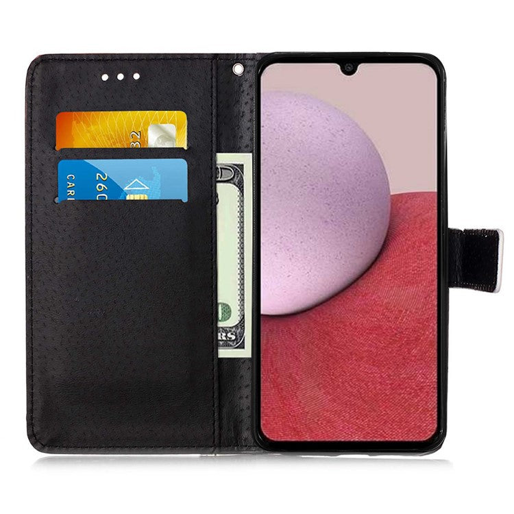 YB Pattern Printing Leather Series-4 for Samsung Galaxy A15 4G Case PU Leather Phone Wallet Cover - Tiger