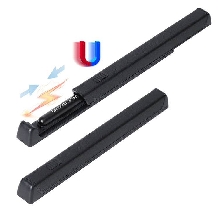 GKK For Samsung Galaxy Z Fold5 5G / Z Fold4 5G / Z Fold3 5G Capacitor Pen Case Magnetic Protective Cover (No Stylus) - Black