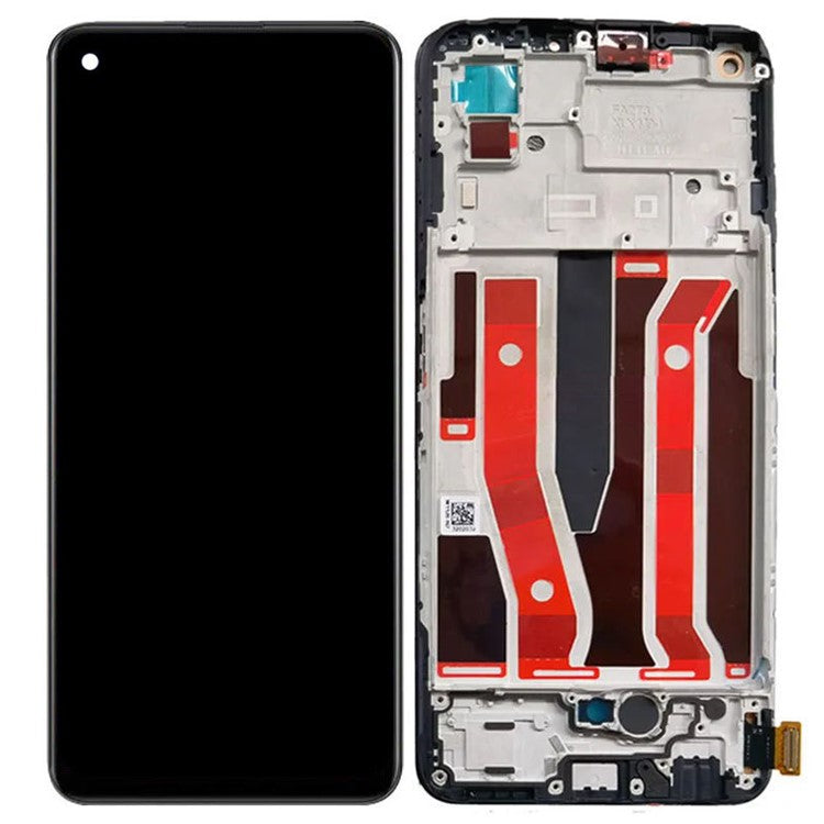 For Oppo A95 5G Grade C OLED Screen and Digitizer Assembly + Frame Spare Part (without Logo)