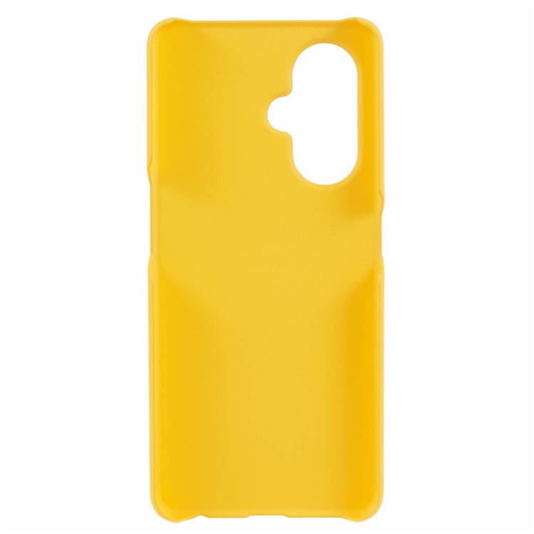 For Oppo K11x 5G / OnePlus Nord CE3 5G Case Rubberized PC Anti-scratch Phone Cover - Yellow