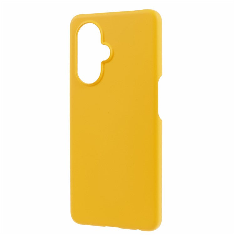 For Oppo K11x 5G / OnePlus Nord CE3 5G Case Rubberized PC Anti-scratch Phone Cover - Yellow