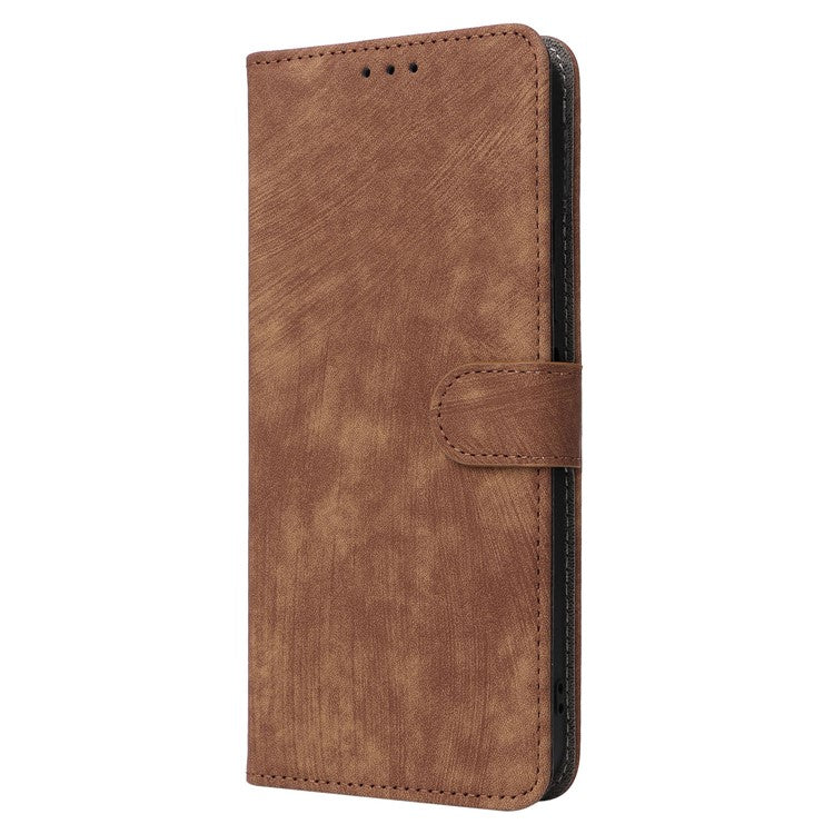 For Sony Xperia 10 II Case Mobile Phone Cover PU Leather RFID Blocking Shell with Strap - Brown