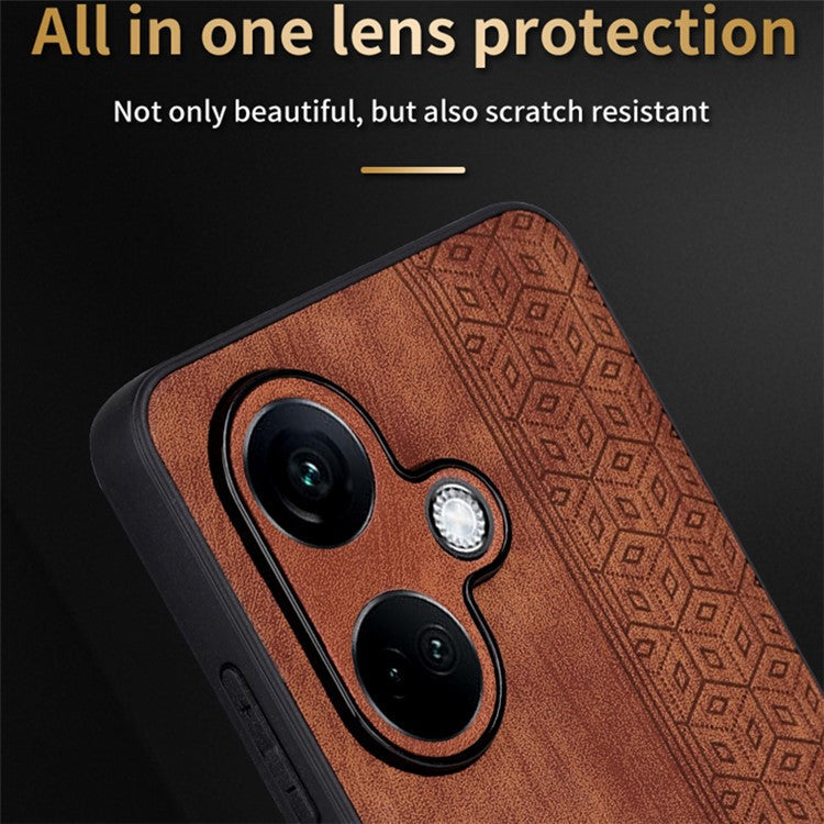AZNS For Oppo K11 5G / OnePlus Nord CE3 5G Case Imprinted PU Leather+TPU Phone Cover - Green