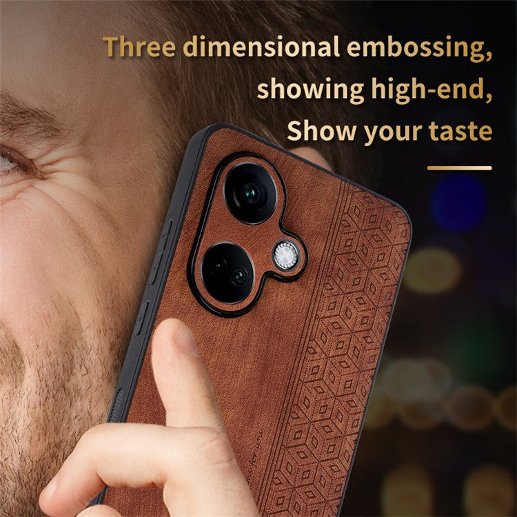 AZNS For Oppo K11 5G / OnePlus Nord CE3 5G Case Imprinted PU Leather+TPU Phone Cover - Green