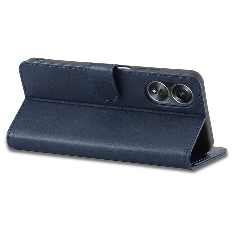 LC.IMEEKE For Oppo Reno8 T 4G Leather Case Wallet Stand Smartphone Cover - Blue