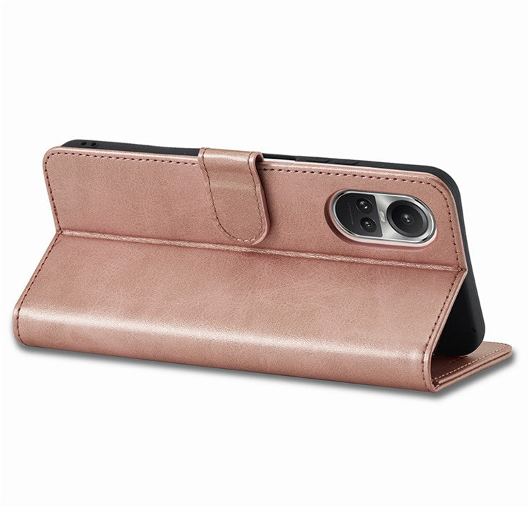 LC.IMEEKE For Oppo Reno10 Pro 5G (Global) / Reno10 5G (Global) Case PU Leather Stand Phone Wallet Cover - Rose Gold