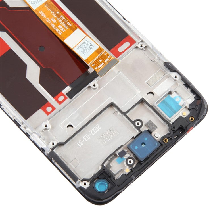 For Realme 9i 4G / Oppo A96 4G Grade B LCD Screen and Digitizer Assembly + Frame Replacement Part (Without Logo)