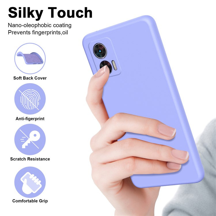 For Motorola Edge 30 Neo 5G TPU Case Soft Lining 2.2mm Shockproof Phone Cover - Purple