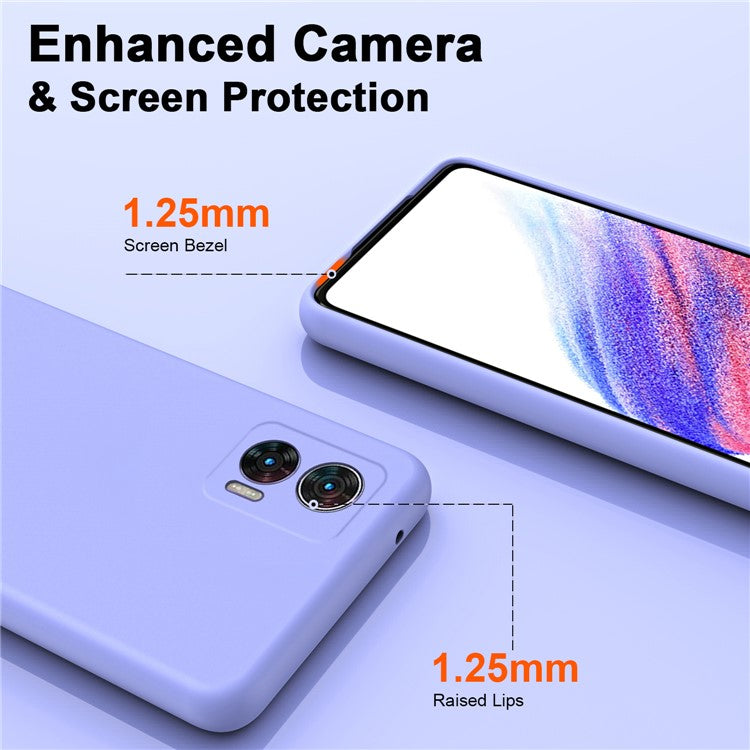 For Motorola Edge 30 Neo 5G TPU Case Soft Lining 2.2mm Shockproof Phone Cover - Purple