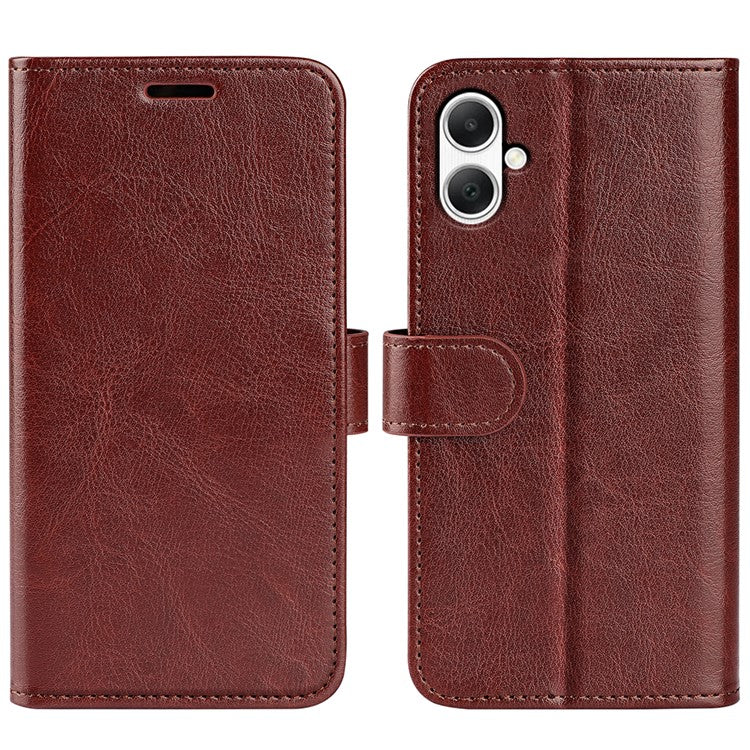 For Samsung Galaxy A05 4G Case Shockproof PU Leather Phone Cover - Brown