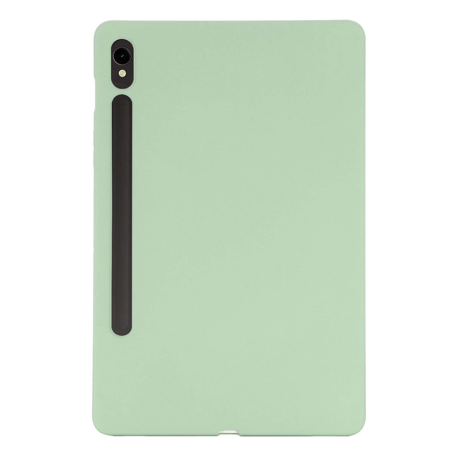 For Samsung Galaxy Tab S9 FE Case Microfiber Lining Liquid Silicone Cover - Green
