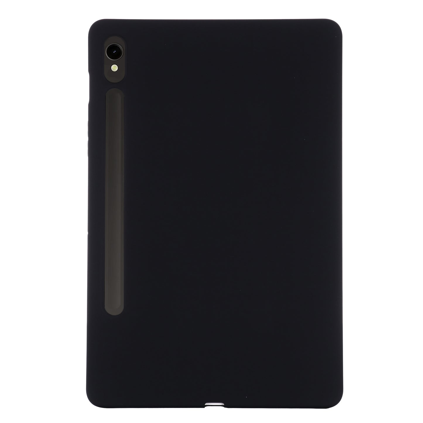 For Samsung Galaxy Tab S9 FE Case Microfiber Lining Liquid Silicone Cover - Black