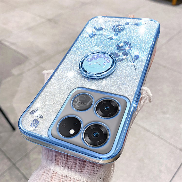 KADEM Phone Cover for OnePlus Ace Racing 5G Case TPU Ring Kickstand Phone Shell - Blue