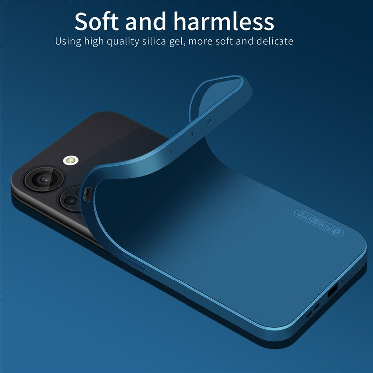 PINWUYO JK Touching Series for OnePlus Ace 2V / Nord 3 5G Case TPU Phone Protective Cover - Navy Blue