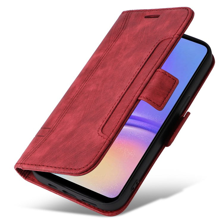 BETOPNICE 001 For Samsung Galaxy A05 4G Case Folding Stand Leather Wallet Phone Cover - Red