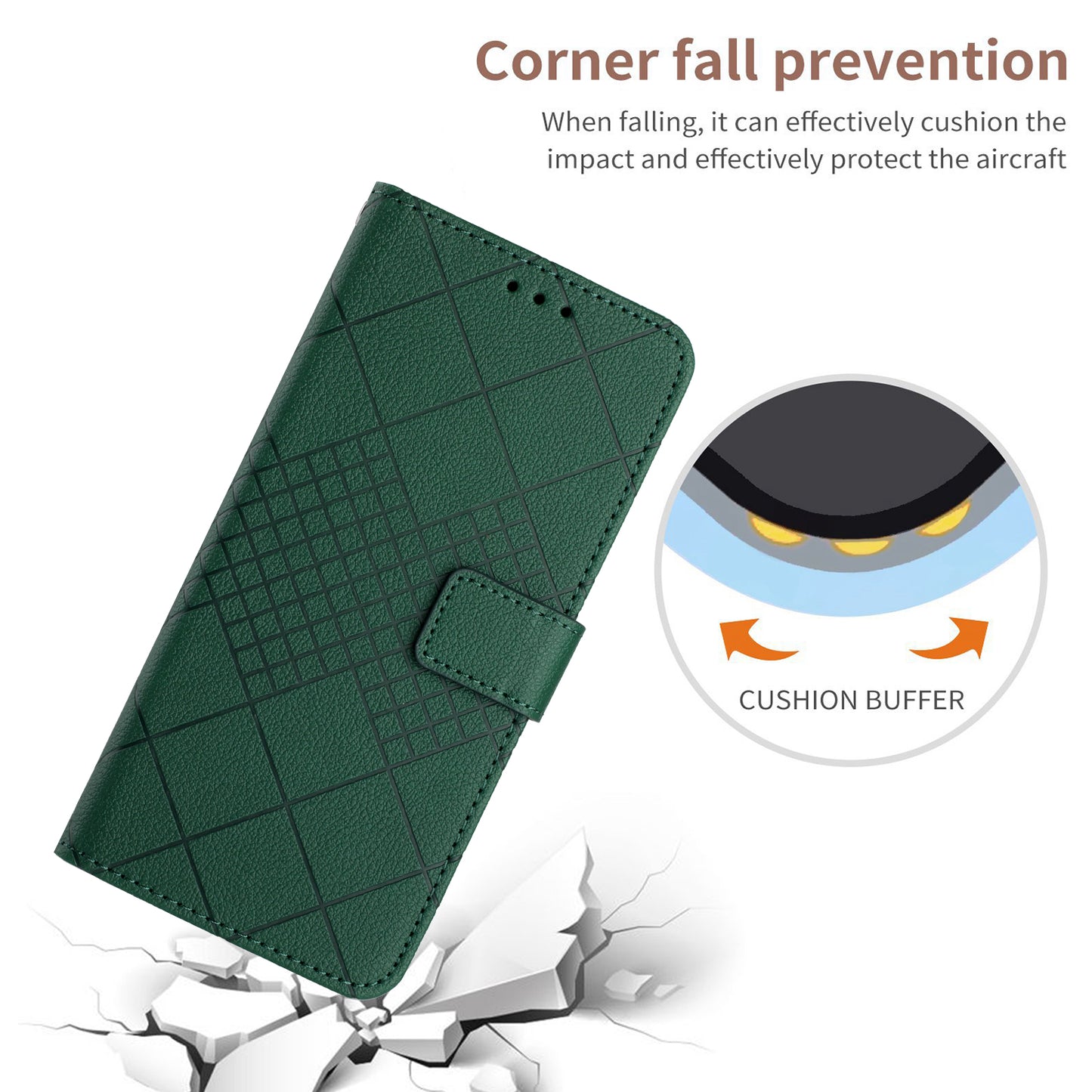 HT06 For Samsung Galaxy S20 FE 4G / FE 5G / S20 Lite / S20 FE 2022 Case Soft PU Leather Phone Cover - Green