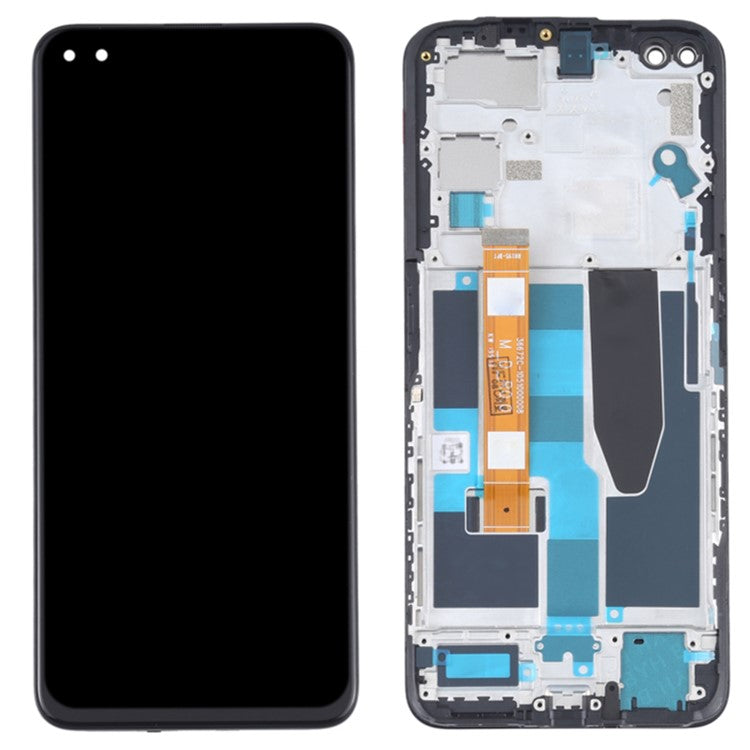 For Realme X50 5G Grade B LCD Screen and Digitizer Assembly + Frame Replacement Part (without Logo)
