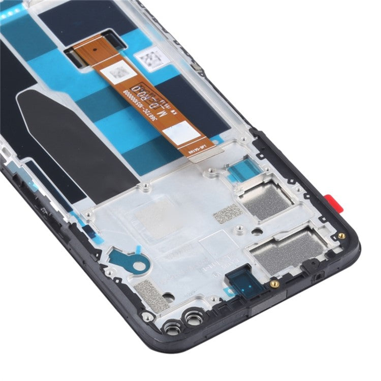 For Realme X50 5G Grade B LCD Screen and Digitizer Assembly + Frame Replacement Part (without Logo)