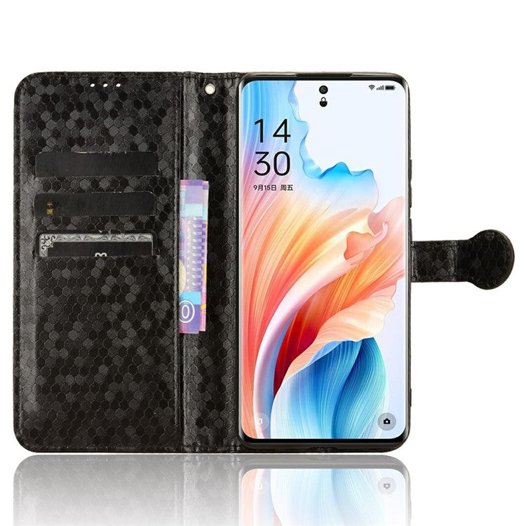 PU Leather Flip Cover for Oppo A2 Pro 5G Case Shockproof Wallet Cell Phone Case - Black