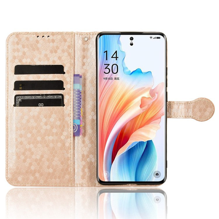 PU Leather Flip Cover for Oppo A2 Pro 5G Case Shockproof Wallet Cell Phone Case - Rose Gold