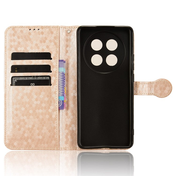 PU Leather Flip Cover for Oppo A2 Pro 5G Case Shockproof Wallet Cell Phone Case - Rose Gold
