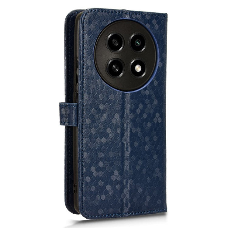 PU Leather Flip Cover for Oppo A2 Pro 5G Case Shockproof Wallet Cell Phone Case - Dark Blue