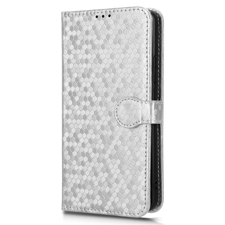 PU Leather Flip Cover for Oppo A2 Pro 5G Case Shockproof Wallet Cell Phone Case - Silver
